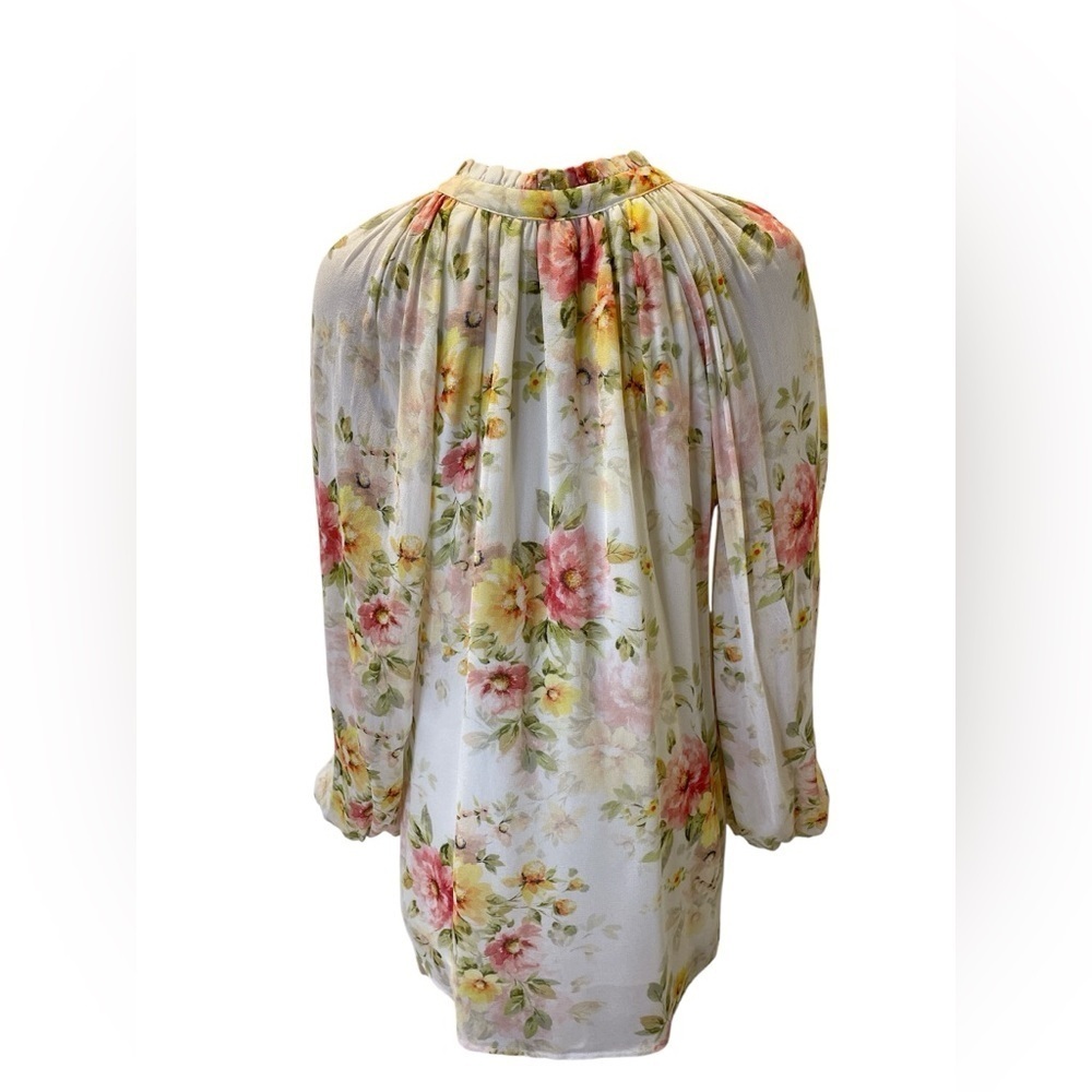 YUMI KIM Sundown Blouse  in New Day Ivory Floral Multicolor size S - Picture 5 of 6
